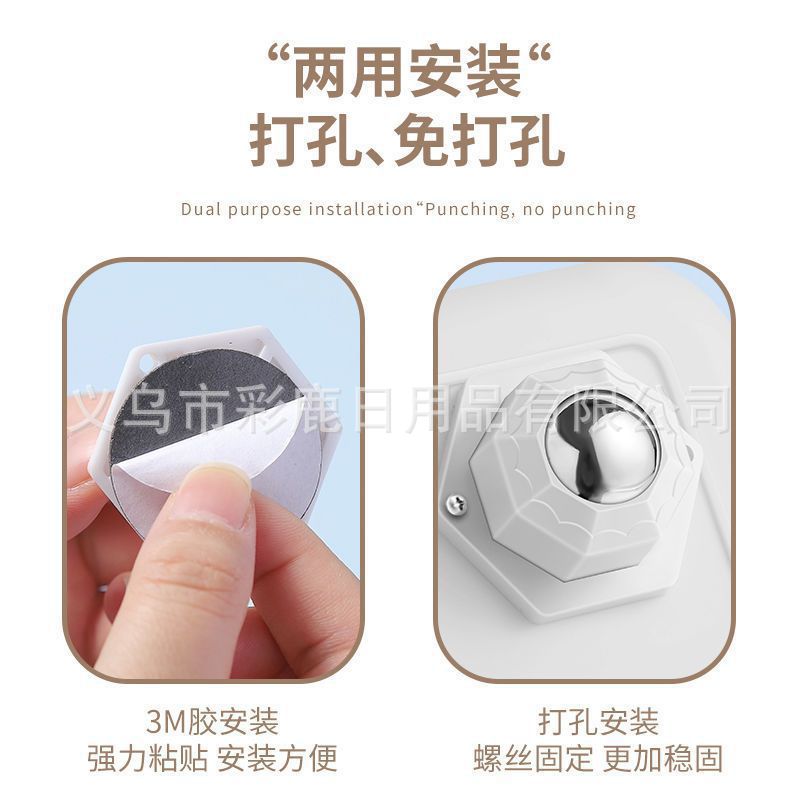 polea silenciosa tipo pegado universal rueda base de bola única rueda rodilla base de bola muebles móvil mesa de té bandeja image 5