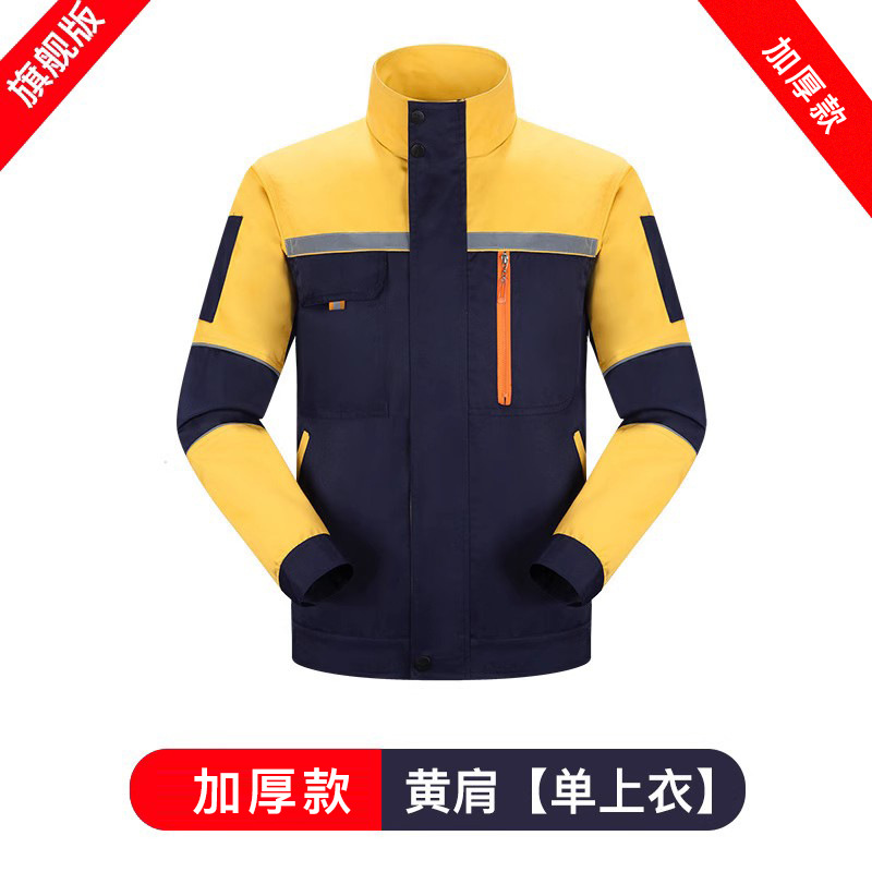 Primavera y otoño hombre manga larga engrosada reparación de automóviles logística reflector de ingeniería de ropa de seguro laboral personalizada / producida