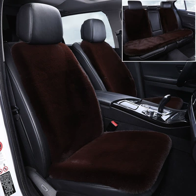 Cushion Winter Cotton Pad Thickeneded Warm — Wool pad - brown-color-full-car-set-seven-piece-set