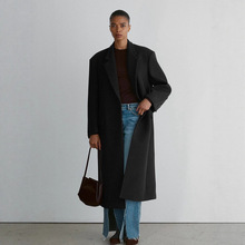 recto两粒扣长款毛呢外套女 秋冬新款韩版通勤简约高级感羊毛大衣