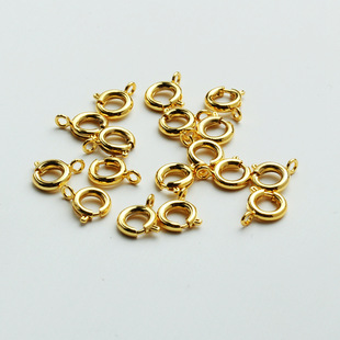 6mm Spring Clasp Copper Clasp Lobster Clasp Necklace Clasp End Clasp DIY Handmade Beaded Jewelry Materials Handmade DIY