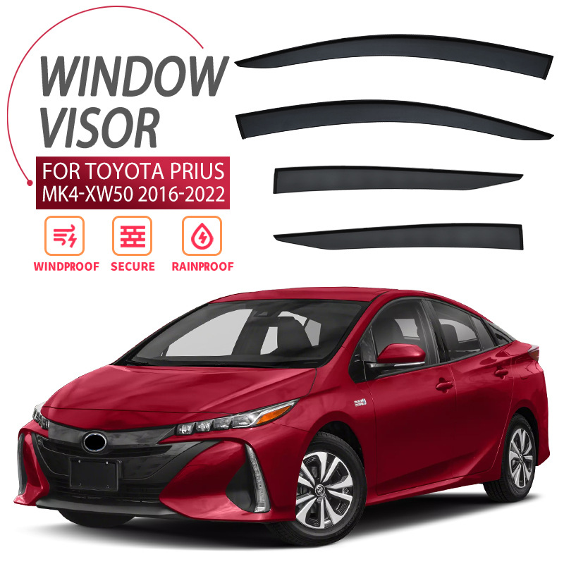 For Toyota PRIUS Rain and Sunny Windshield Car Window Rain Eyebrow Side Window Deflector PRIUS Window visor