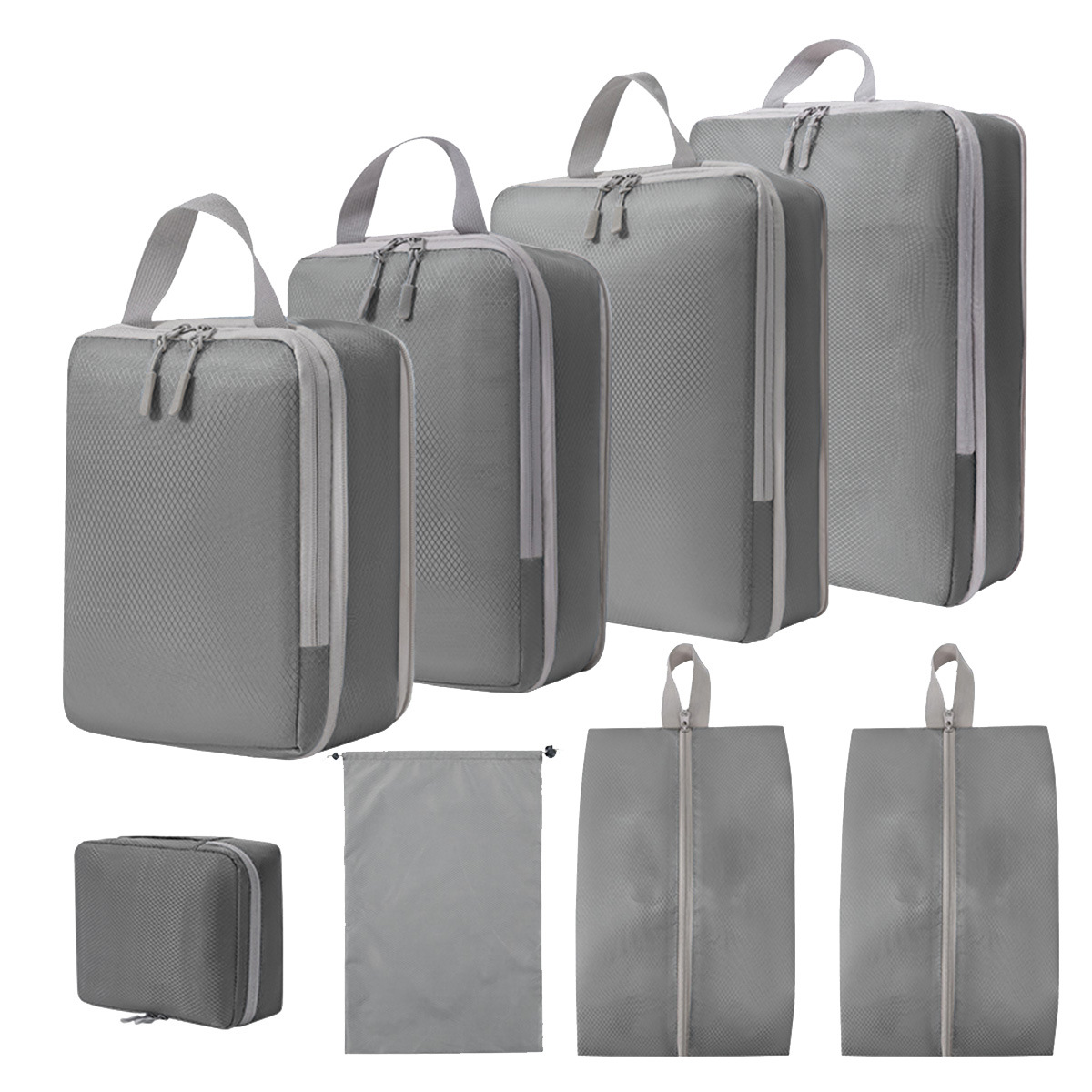 더블 슈 백 8 장 세트 (그레이)