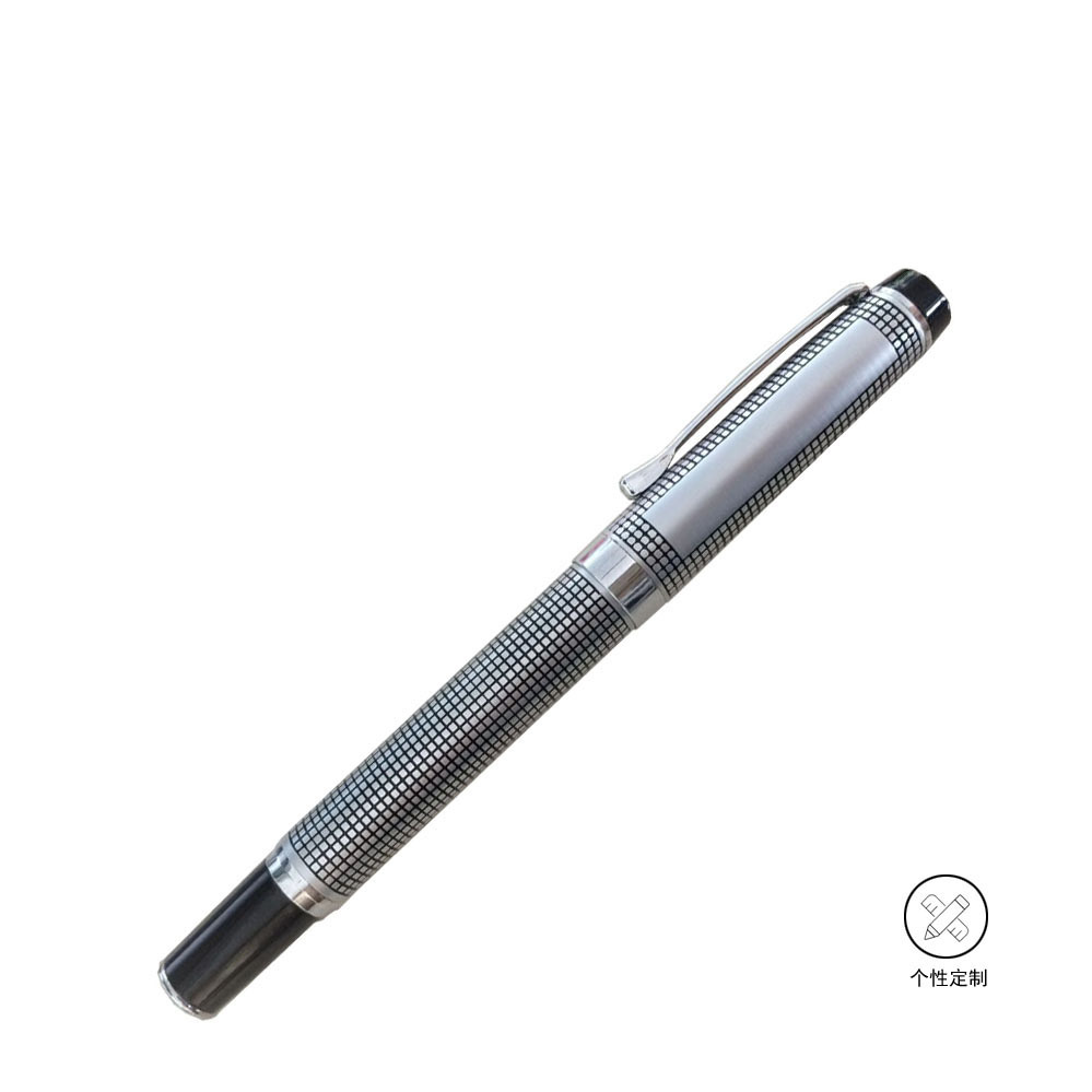 Metal business signature pen 0.5mm black and gold version office gift souvenir high-end quality stationery