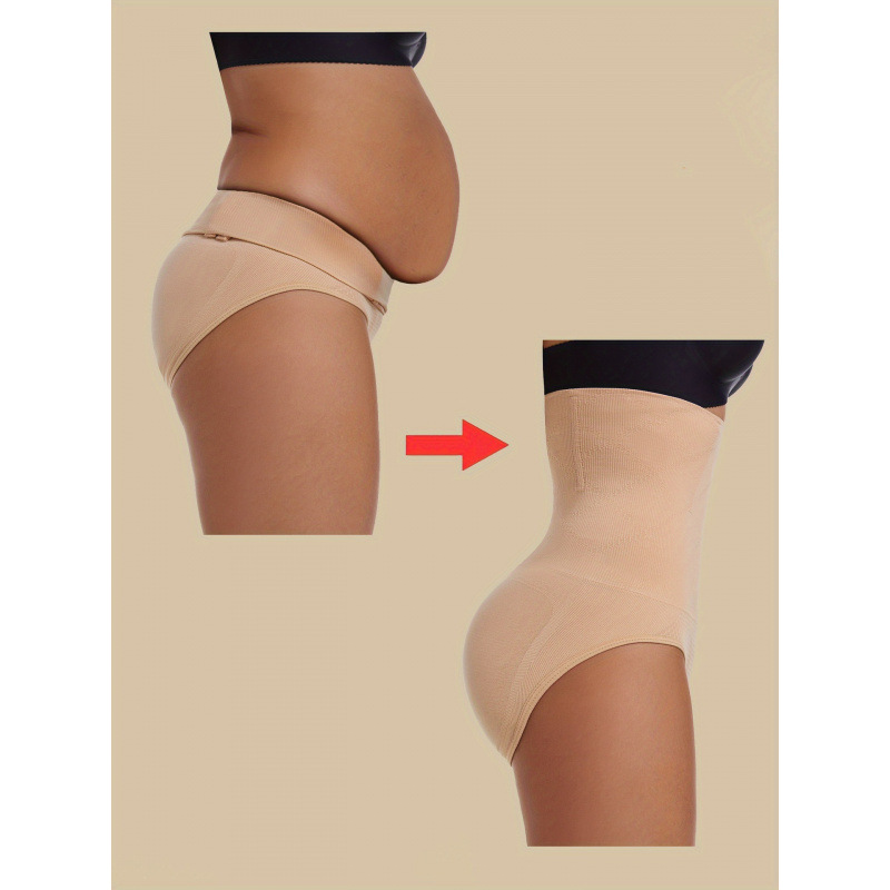 2026 Cross-Border New European and American Women's High-Waisted Tight Control Underwear Black Underwear Cross-Border Dropshipping