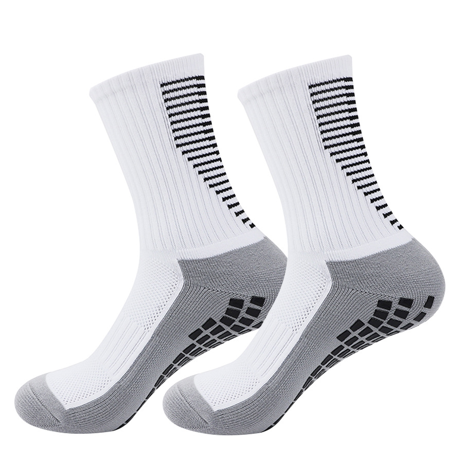 Chaussettes de football pour adultes, tube intermédiaire épais, chaussettes de sport antidérapantes pour hommes et femmes, chaussettes de jambe, petit ensemble décontracté tout_voghion.com