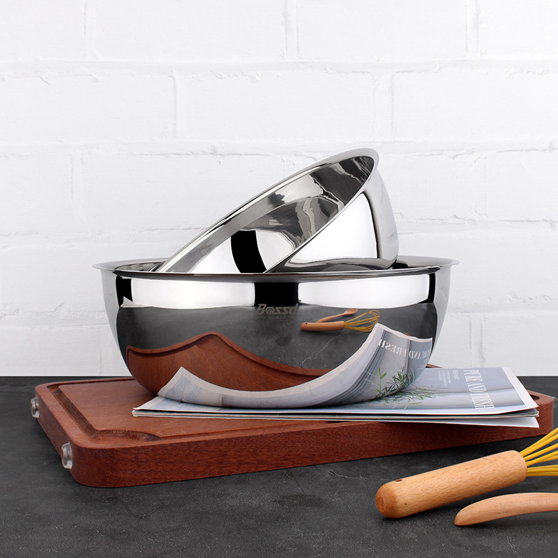 18 / 10 acero inoxidable grueso 24cm / 28cm lavabo de verduras y lavabo multipropósito para preparar verduras para preparar sopa lavabo de cocina