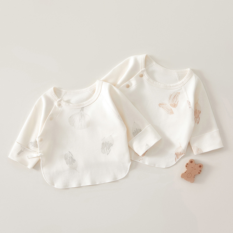 Baby Clothes Half-back Clothes Pure Cotton Spring and Autumn Newborn Baby Jacket Autumn Clothes Monk Clothes Autumn Newborn Clothes