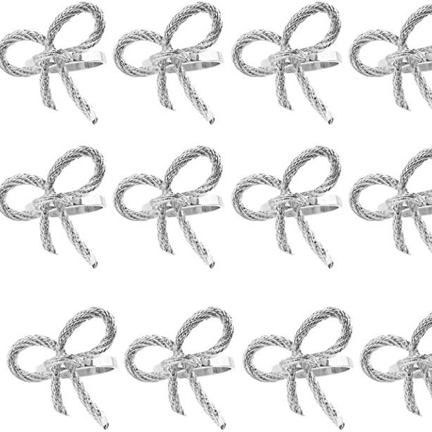 Venta caliente transfronteriza Hotel plata arco de oro servilleta hebilla servilleta anillo boca paño anillo metal al por mayor