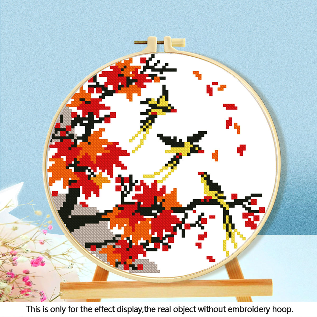 Mona Lisa Royal Cross Stitch Flower and Bird Series II Bolsa de costura inglesa hecha a mano para comercio exterior image 10