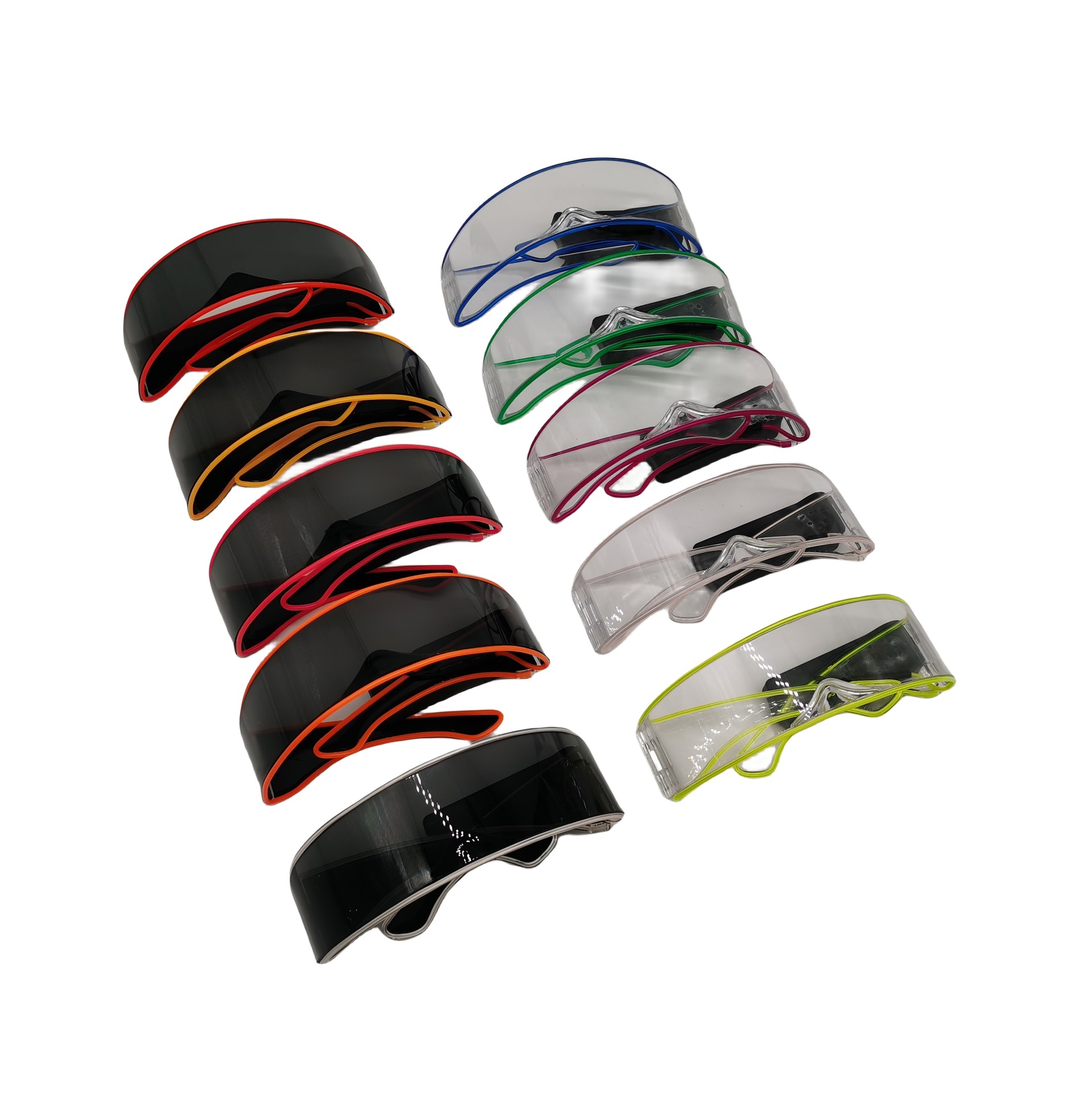 Gafas luminosas para discoteca transfronterizas de comercio exterior, divertidas, sensación tecnológica, para fotos, gafas de sol, para fiestas/bares, gafas de sol geniales image 5