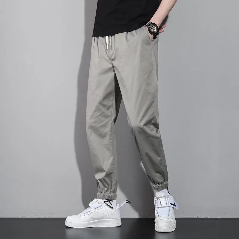 Pants Men's Casual Cropped Pants Korean Fashionable Spring and Summer Sports Harlan Pants Workwear Student Pants