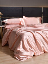 OQ5M批发真丝四件套床笠欧式裸睡桑蚕丝被套冰丝床单丝绸床罩被单