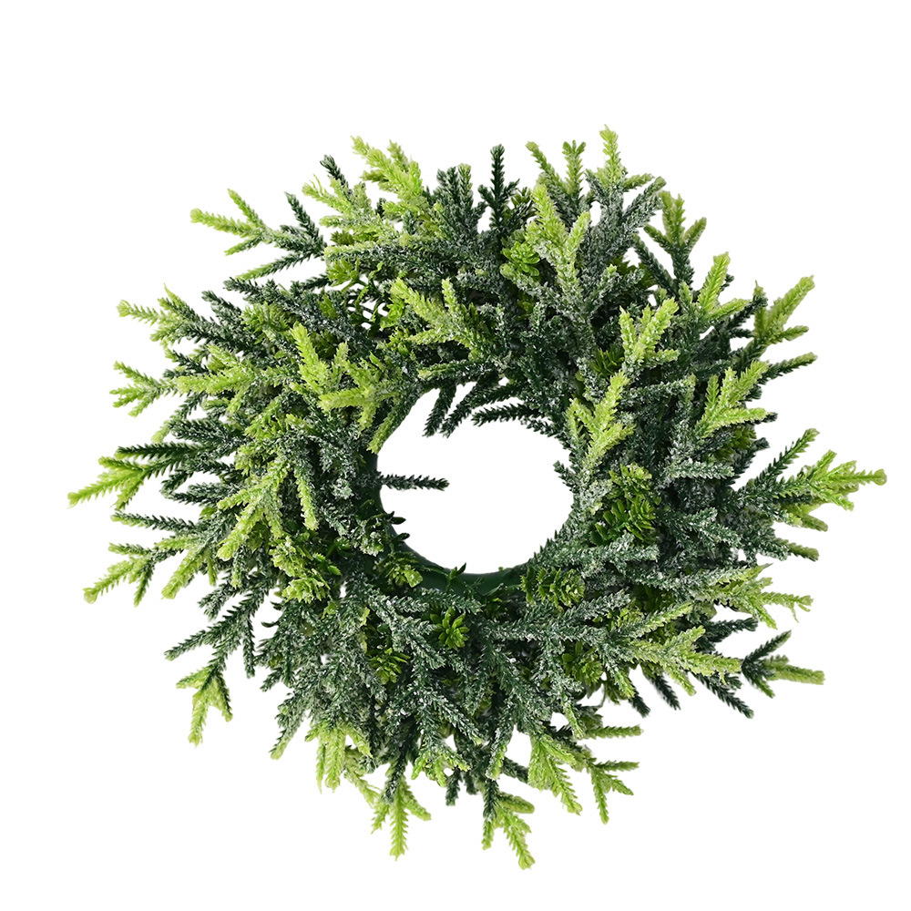 2025 Amazonas transfronterizas rama de cedro vela guirlanda de flores decoración de mesa de navidad del restaurante accesorios de fotografía