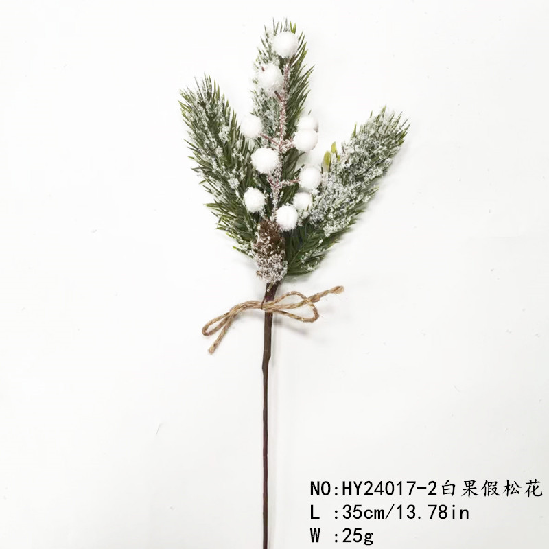 35CM 긴 대마 밧줄 은행나무 가짜 소나무 꽃