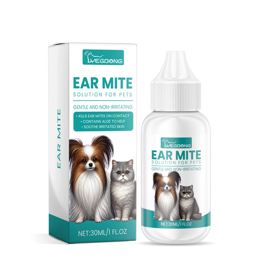 YEGBONG Pet Ear Cleaning Care Liquid Cat Dog Ear Wafer Odor Cleaning Ear Cleaning Liquid