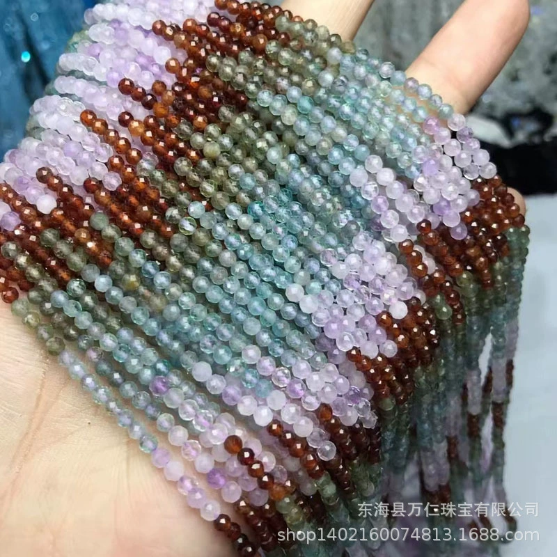 Organic genuine round beads pomegranate, DIY