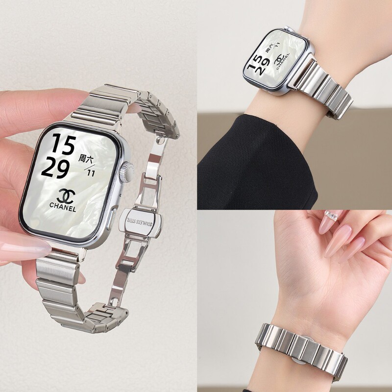 Suitable for Huawei Fit5/4Pro Watches, Small Waist Stainless Steel Metal Buckle, Summer Men's and Women's Fit3 Wristband