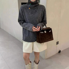 0911-177秋季厚款高领毛衣女装羊毛针织衫女装