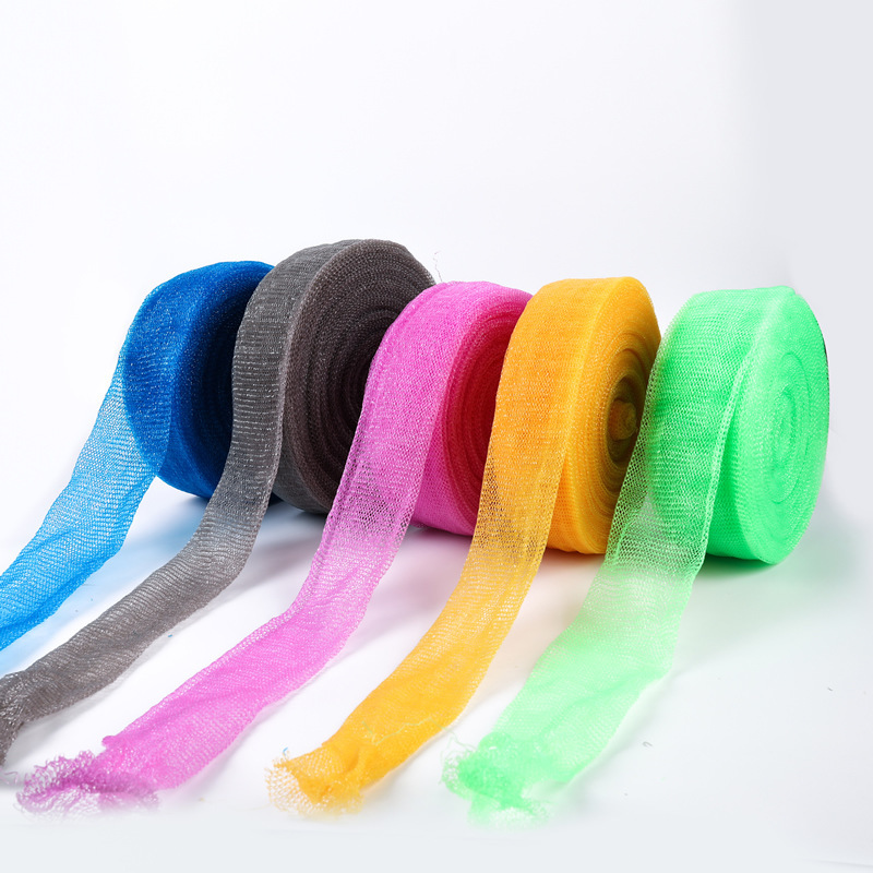 Factory Direct Sales Hot-Selling Bath Sponge Bath Flower Kitchen Cleaning Plastic Tennis Ball Semi-Finished Mesh Material Factory Direct Sales Hot-Selling Bath Sponge Bath Flower Kitchen Cleaning Plastic Tennis Ball Semi-Finished Mesh Material