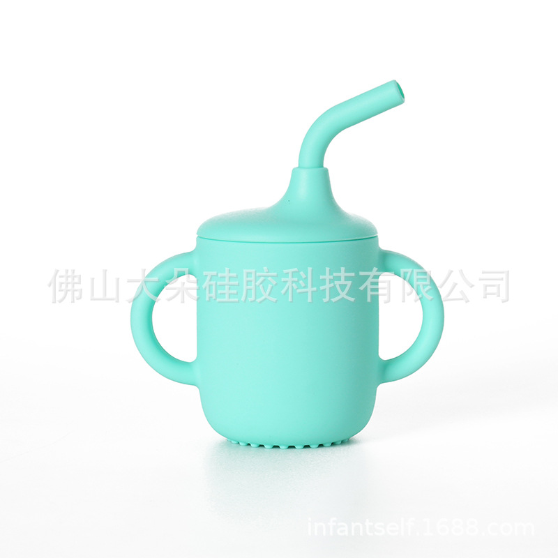 Precio bajo de la fábrica libre combinación de silicona bebé placa niños suplemento alimenticio tazón cuchara taza de agua babero traje