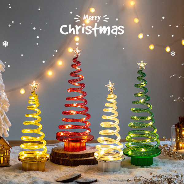 Cross -border desktop glow Christmas tree Christmas decorative props…