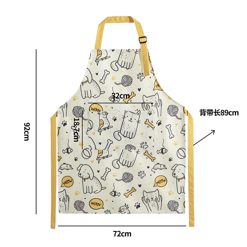 Tigre Año Nuevo en línea celebridad cocina delantal de cocina moda ropa de trabajo a prueba de aceite mono de los hombres de estilo coreano vestido de Liga