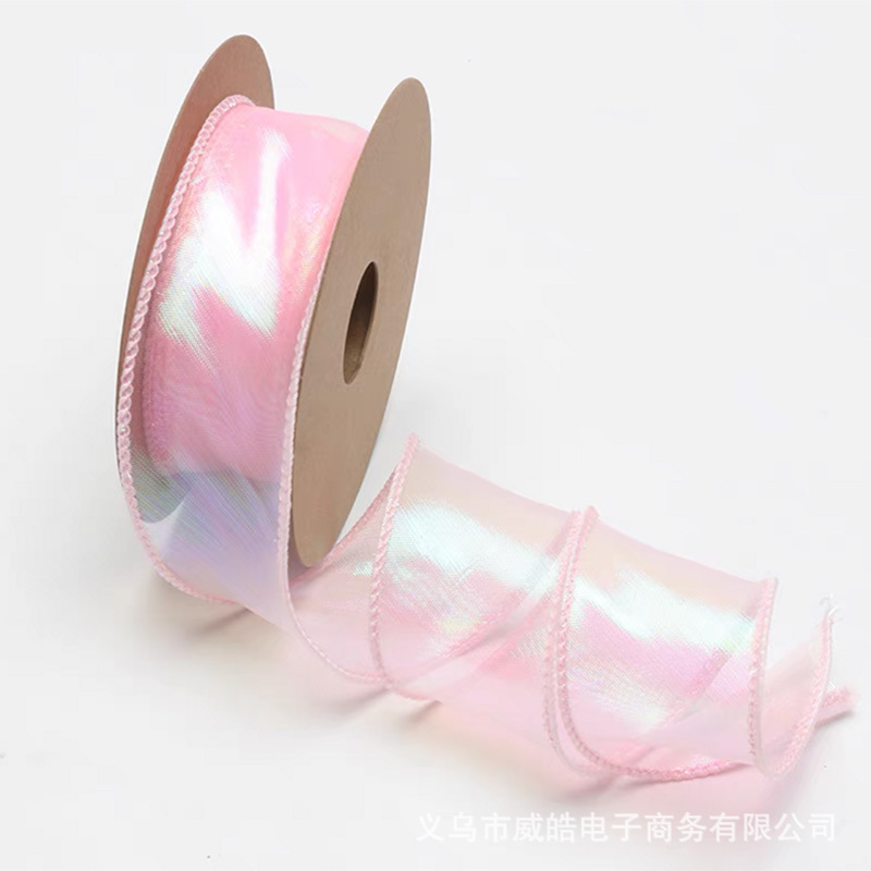 4cm ancho colorido hilo de cola de pescado embalaje floral caja de regalo cinta decorativa hecha a mano DIY cinta para hornear 9 m de largo