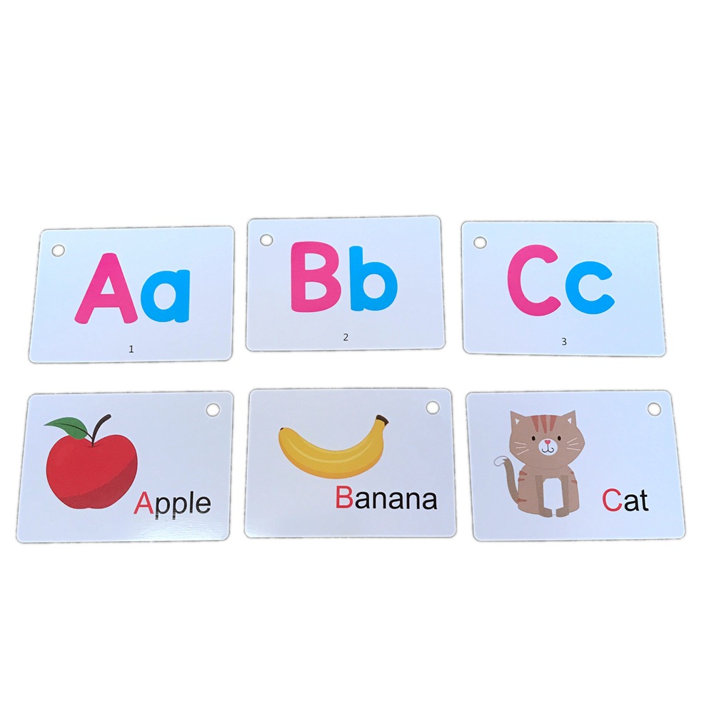现货26+1儿童早教英语字母单词学习教育认知记忆卡片 Flash cards-阿里巴巴