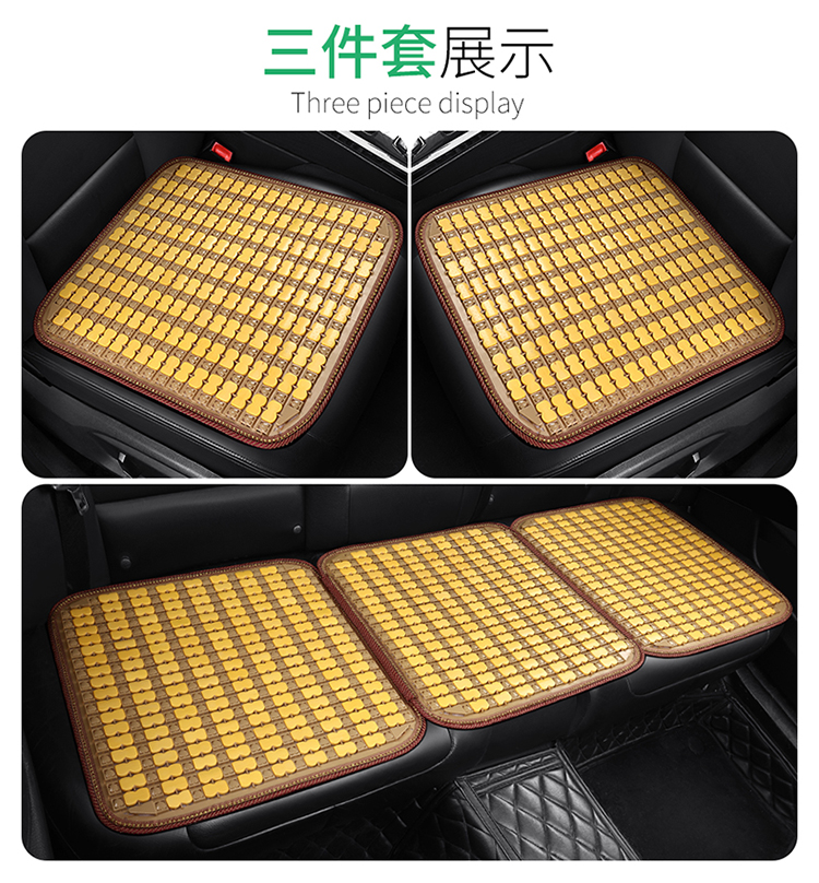 Car Seat Cushion Summer Cooling Cushion Single Piece Breathable Bamboo Four-season Universal Truck Seat Cover Ventilated Mat Car Cushion
