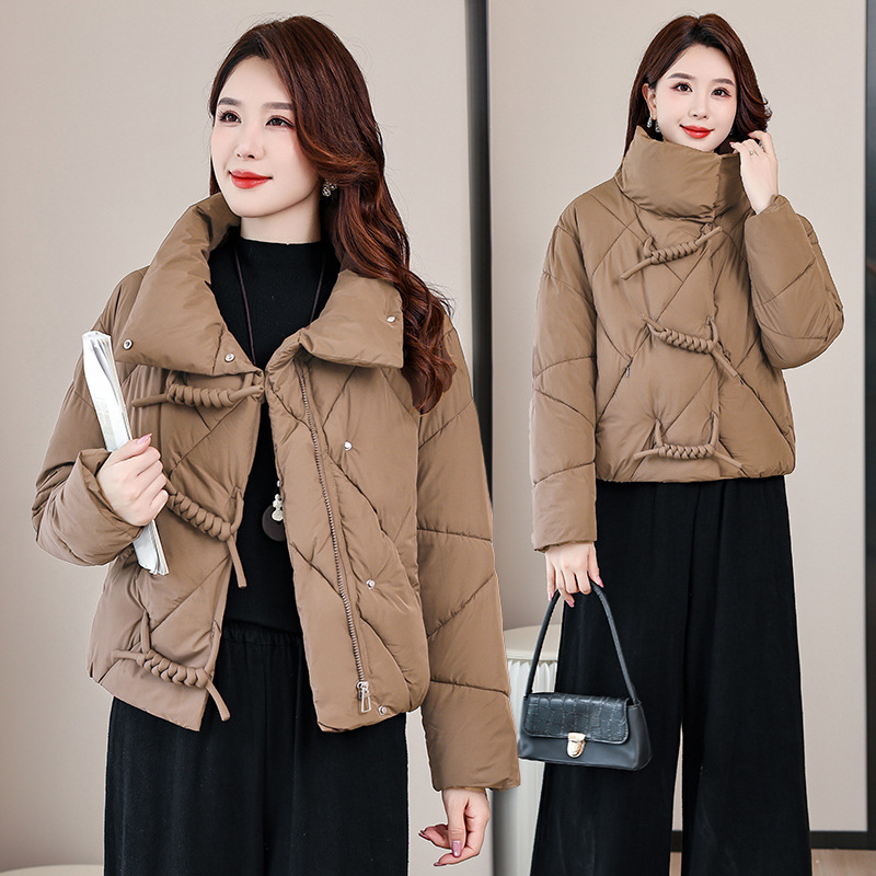 2025 invierno nueva ropa de algodón mujer corta sensación de diseño pequeño hombre pequeño coreano inns estudiantes pan chaqueta de moda image 1