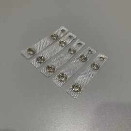 厂家现货网格胶条易拉扣配件胸卡扣铆钉按扣鸡眼扣pvc透明纽扣