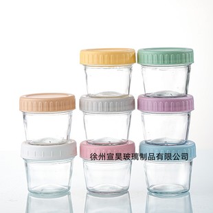 Amazon 120ml Jam Bottle Fish Sauce Bottle with Frosted Color Lid 6 Pack Sealed Glass Bottle Mason Jar