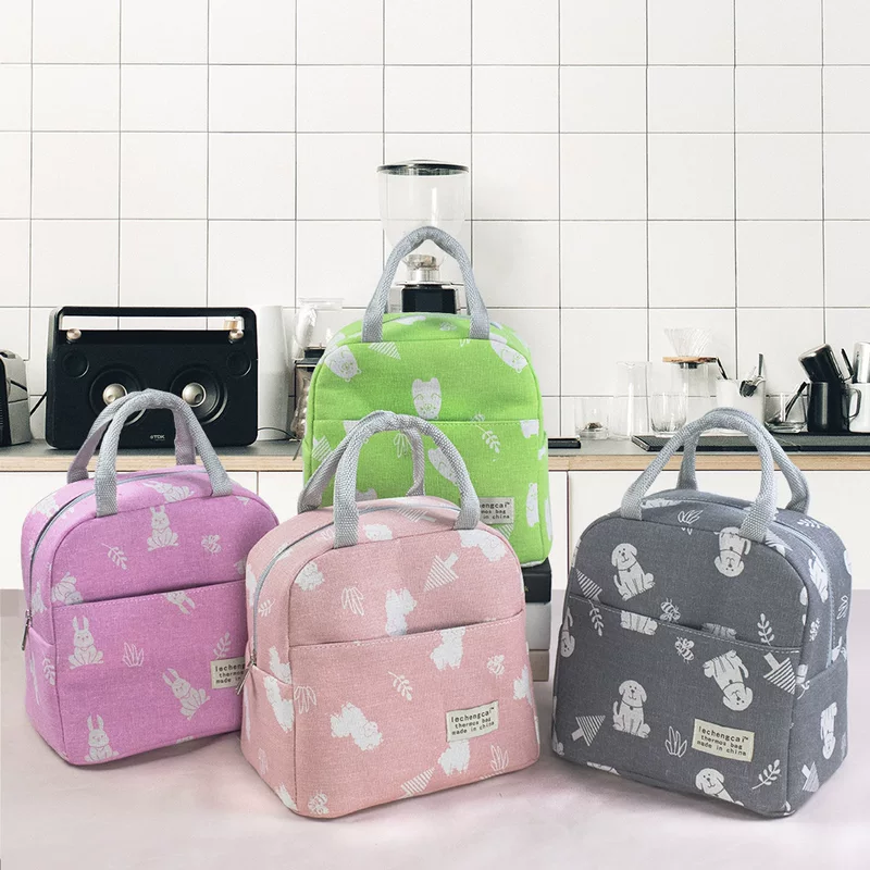 Capacious matte lunch box, thermos, simple and elegant design