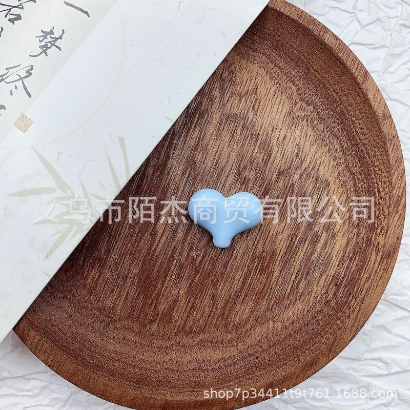 アクリルソリッドカラーピーチハート携帯電話ケースクリームアクセサリー卸売ジュエリービーズ手作り diy 素材ルースビーズ|undefined