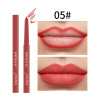 Waterproof automatic matte multicoloured lip pencil, does not fade, European style, wholesale