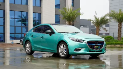 Automotive Film Package Pet Material Custom Car Film - liquid-metal-series-malachite-green