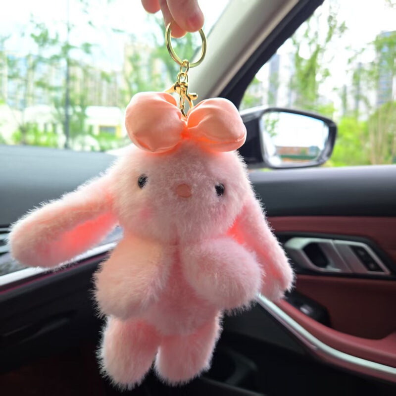 漫画弓バニーぬいぐるみキーホルダーペンダントカップル人形バッグペンダント人形マシン人形卸売|undefined