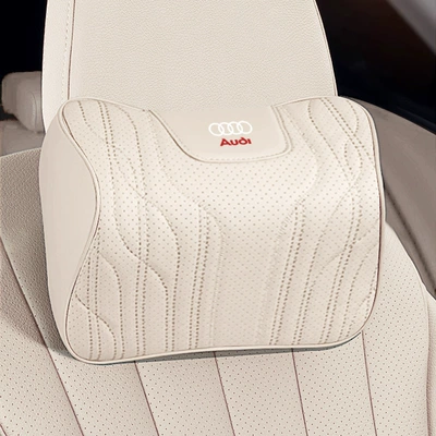 for Audi Seats, Winter and Summer, Waist support - off-white-neck-pillow