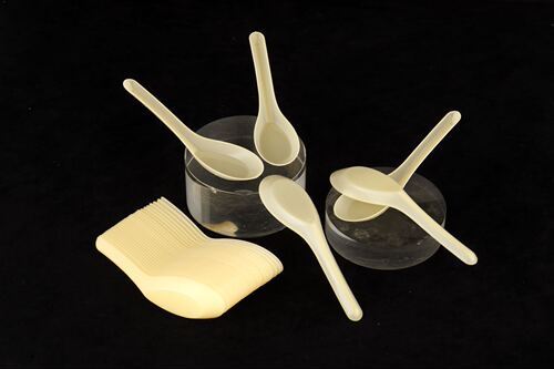 Yaokang disposable spoon plastic household commercial dessert spoon packaged takeaway rice spoon spoon spoon