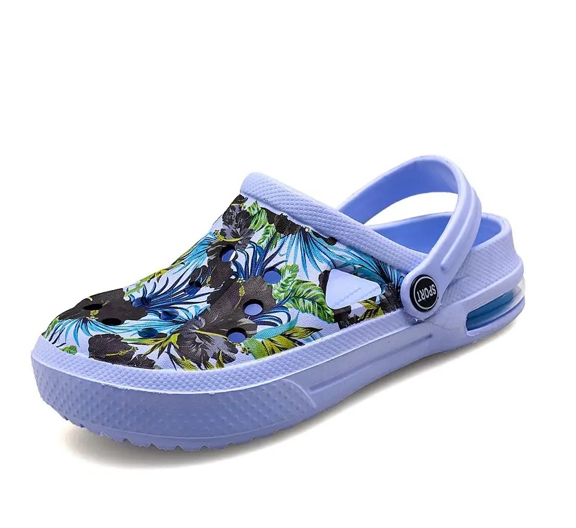 2025 verano pareja agujero zapatos sandalias de camuflaje casuales para hombres zapatillas respirables zapatillas de jardín con almohadillas de aire para mujeres