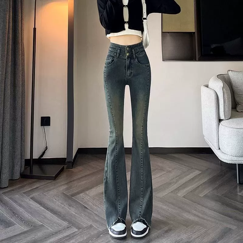 Осенние джинсы, эластичные брюки, пояс, slim fit, для подростков