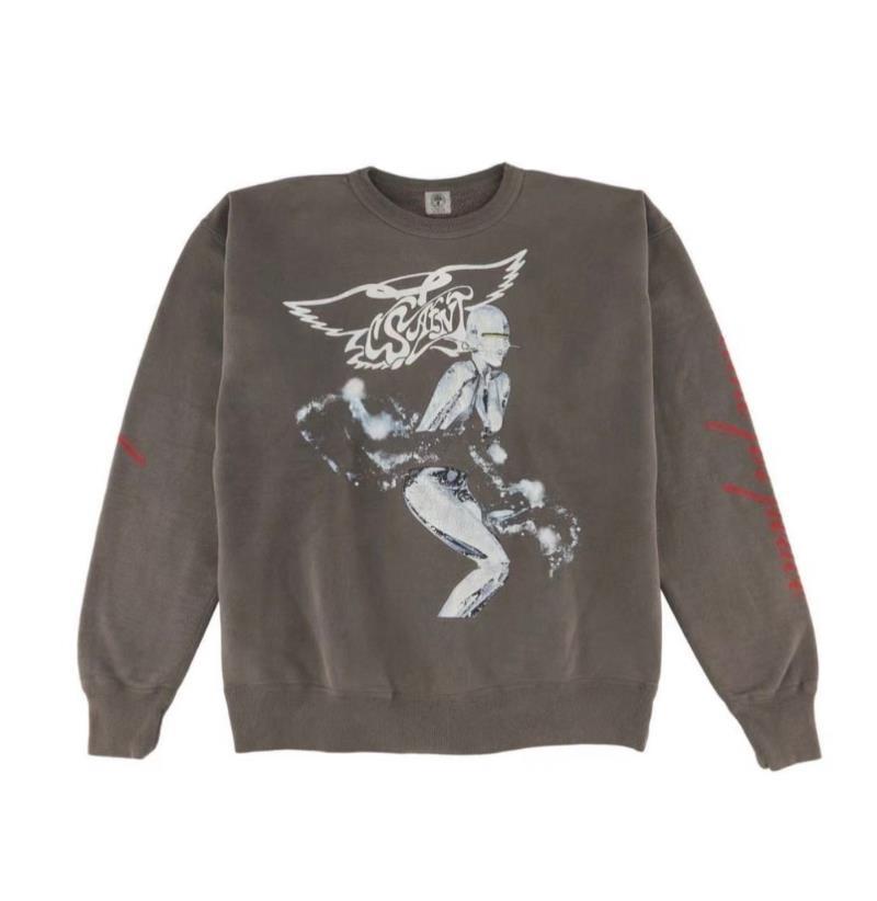 Felpa unisex vintage washed con stampa scheletro e strass_voghion.com