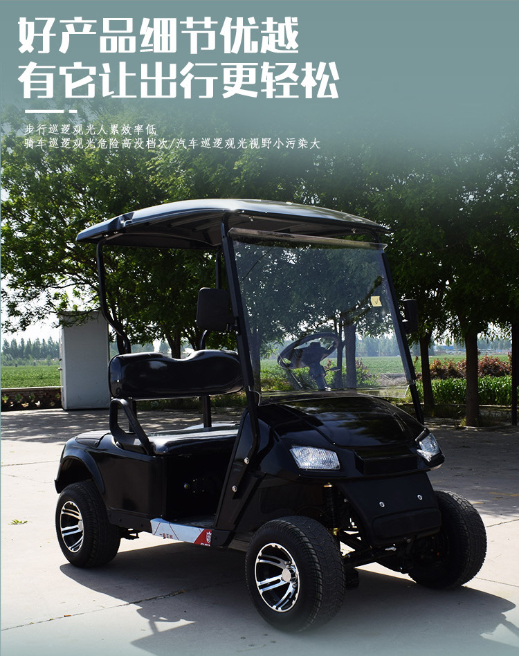 Golf Cart Tourist Attractions Tourist Hotel Shutter 2-seat Homestay Self-driving Ferry Electric Sightseeing Car