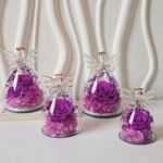 永生花大小天使玻璃罩真花玫瑰摆件礼物浪漫礼盒送女友圣诞母亲节