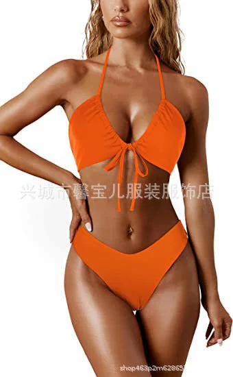 Sexy split swimwear, (Cross-border trading), backless