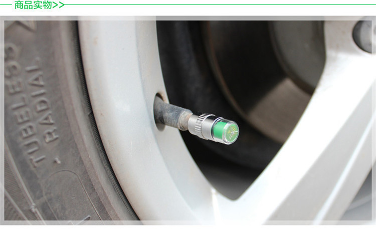 Car Tire Detection Cap Monitor Air Pressure Tire Gauge Pressure Warning Valve Cap Tire Pressure Safety Test Cap