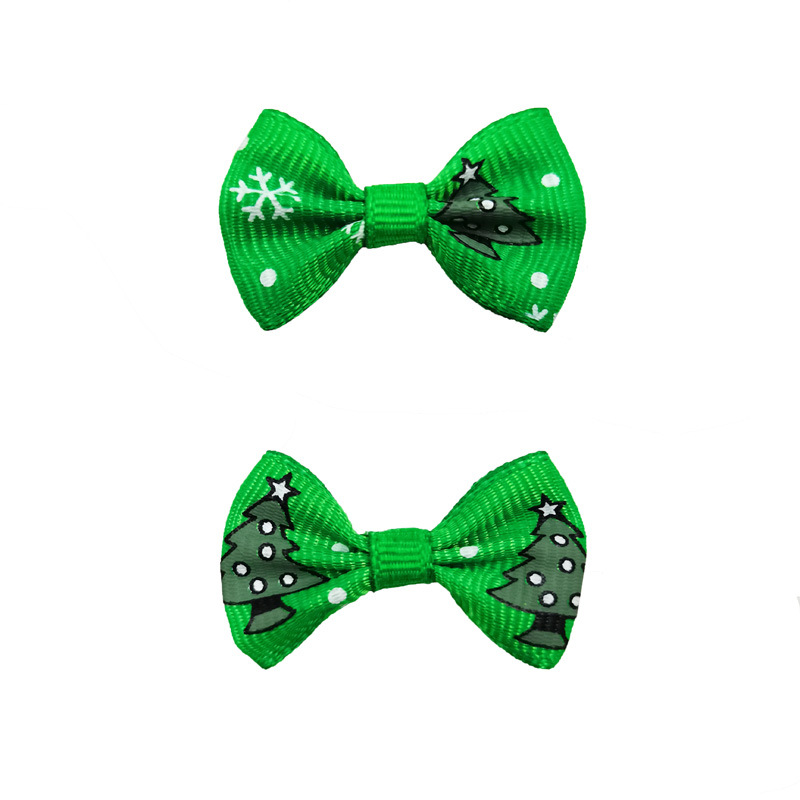 작은 눈송이 크리스마스 트리 그린