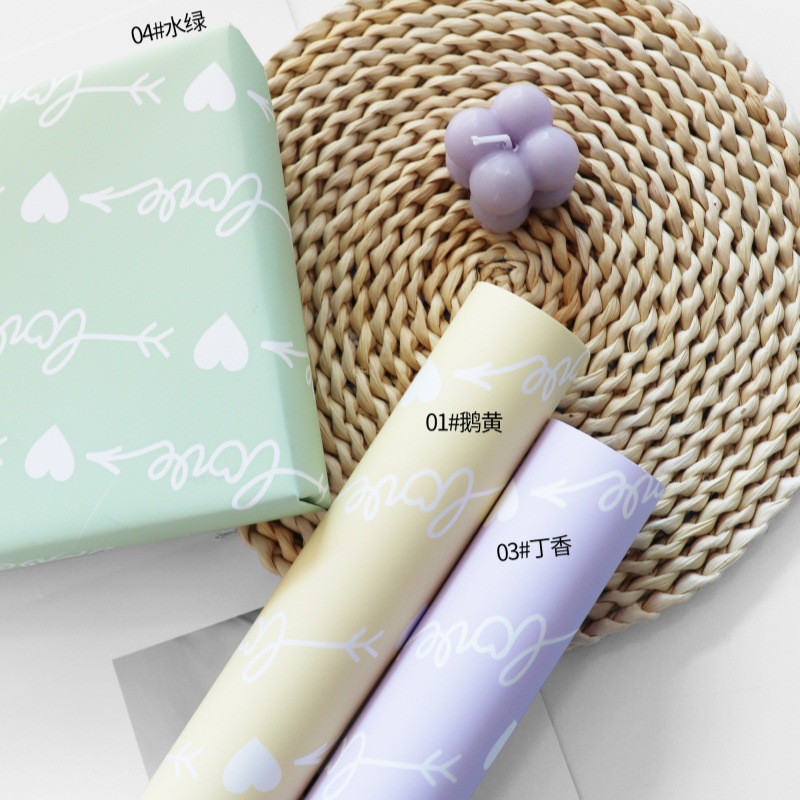 Papel de embalaje para flores de fábrica de fiestas, para San Valentín, impermeable, al por mayor