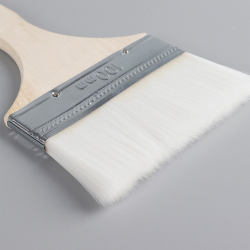 Brush wool soft bristles non-shedding wholesale barbecue brush latex paint water-based paint household 2-inch wooden handle wool brush